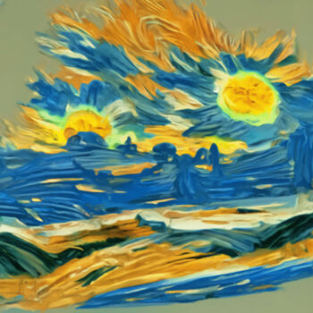 Digital Arts titled "Brilliant daylight" by Bachir Reddioui, Original Artwork, Digital Painting
