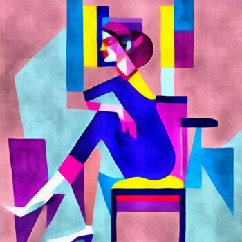 Цифровое искусство под названием "A Beautiful Abstrac…" - Bachir Reddioui, Подлинное произведение искусства, Цифровая живопи…