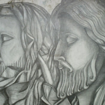 Drawing titled "figé" by Bach Tuyêt, Original Artwork, Pencil