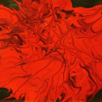 Painting titled "Red Giant (Finger P…" by William Boyer, Original Artwork