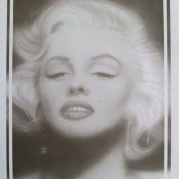 Ζωγραφική με τίτλο "Marilyn" από Bad65 Airbrush, Αυθεντικά έργα τέχνης