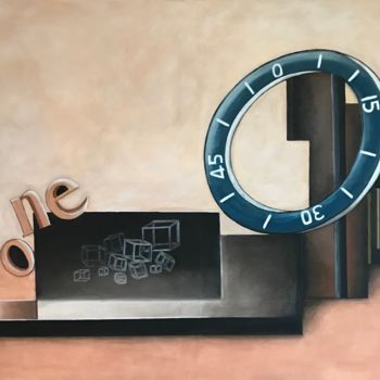 Malerei mit dem Titel "Zeitlos" von Baderart, Original-Kunstwerk, Acryl