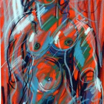 Ζωγραφική με τίτλο "nude 6" από Philipp Brita Badon, Αυθεντικά έργα τέχνης