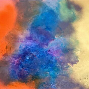 Ζωγραφική με τίτλο "Sky Variation" από Veronika Holiencin, Αυθεντικά έργα τέχνης, Ακρυλικό