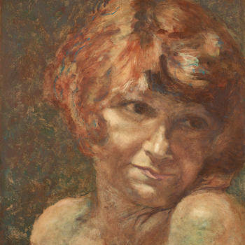 Painting titled "Pascale-Anne" by Barbara Guias-Vaquier, Original Artwork, Oil