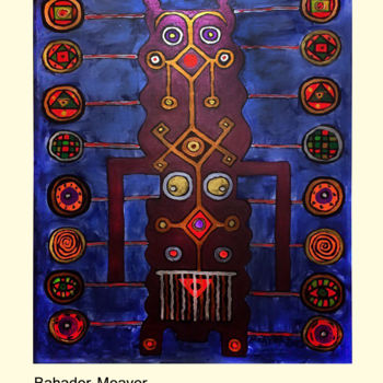 Peinture intitulée "Totem" par Bahador, Œuvre d'art originale, Acrylique