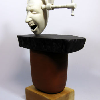 Skulptur mit dem Titel "Parallel Balance" von Bahar Ari Dellenbach, Original-Kunstwerk, Keramik
