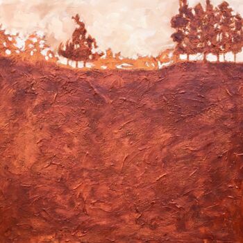 Pittura intitolato "Bee canyon Hills" da Bahram Berj Kafai, Opera d'arte originale, Olio Montato su Telaio per barella in le…