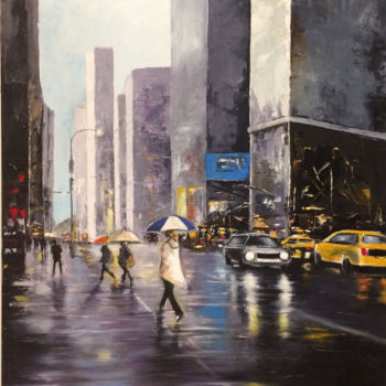 Painting titled "sous-pluie.jpg" by Baia Pontier, Original Artwork