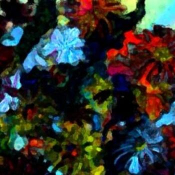 Painting titled "MIXED FLOWERS" by Csaba Nicolae Baican Georgescu, Original Artwork