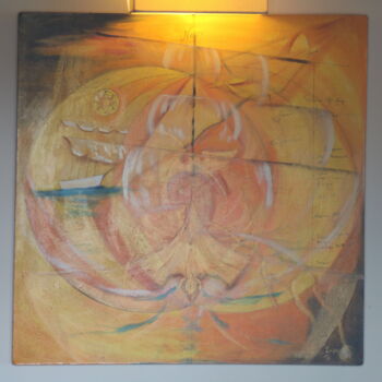 Pintura titulada "La rose des vents n…" por Jez Bb, Obra de arte original, Oleo