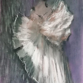 Dessin intitulée "Butterfly Women #2" par Sergey Bakin, Œuvre d'art originale, Pastel