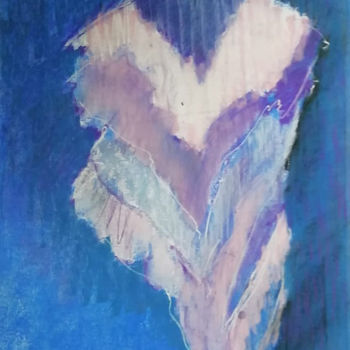 Dessin intitulée "Butterfly Women #4" par Sergey Bakin, Œuvre d'art originale, Pastel