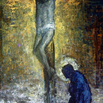 Painting titled "Humility" by Sergey Bakin, Original Artwork, Oil