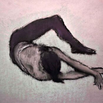 Drawing titled "Fatigue" by Sergey Bakin, Original Artwork, Pastel