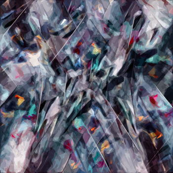 Digitale Kunst mit dem Titel "Burn" von Balagour, Original-Kunstwerk, Digitale Malerei