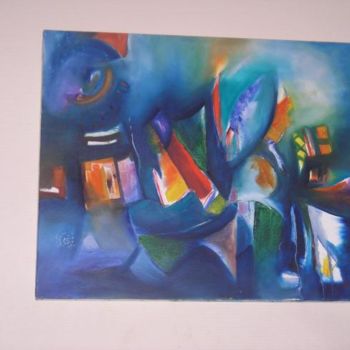 Peinture intitulée "souffle ontologique" par Bamar Ndiaye, Œuvre d'art originale