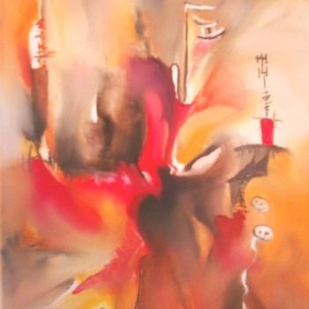 Painting titled "sans titre" by Bamar Ndiaye, Original Artwork