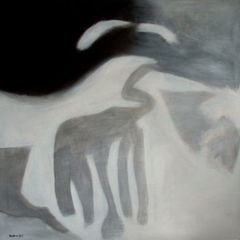 Malerei mit dem Titel "Head In The Clouds" von Bandrek, Original-Kunstwerk, Acryl