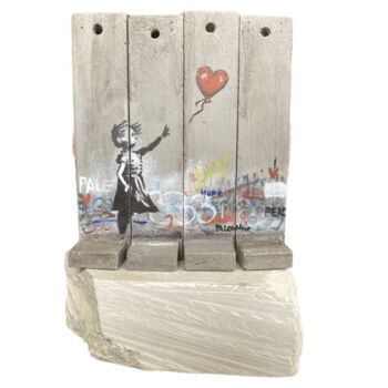 Skulptur mit dem Titel "Girl with Balloon W…" von Banksy, Original-Kunstwerk, Öl