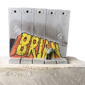 Sculpture titled "BRIAN Monty Python…" by Banksy, Original Artwork, Oil
