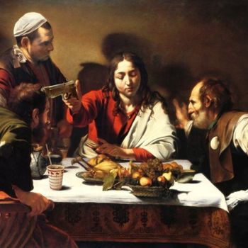 Painting titled "Caravaggio Cult" by Banne, Original Artwork, Oil