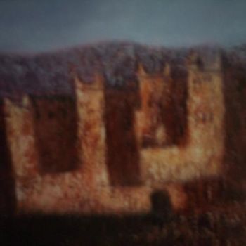 Peinture intitulée "murs ocres" par Houbaba, Œuvre d'art originale, Huile