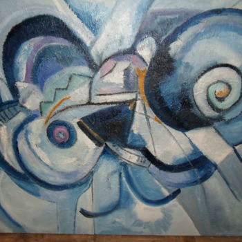 Painting titled "Composition" by Houbaba, Original Artwork