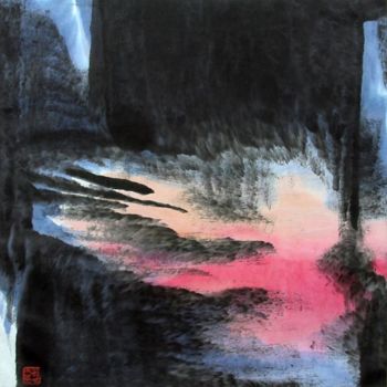 绘画 标题为“刘万林现代山水画29” 由半影老人, 原创艺术品