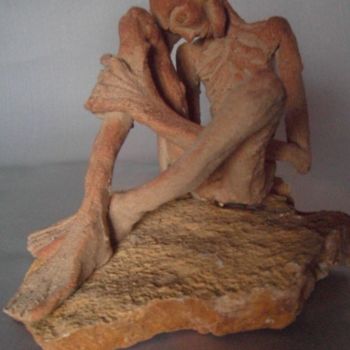 Skulptur mit dem Titel "sans titre" von Miraë, Original-Kunstwerk, Terra cotta