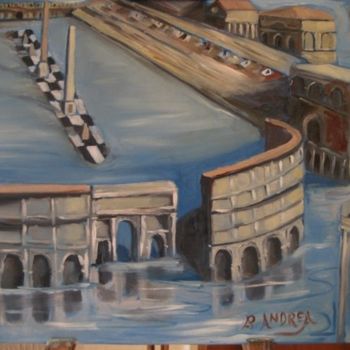 Painting titled "Riflessi di storia…" by Andrea Palermo, Original Artwork