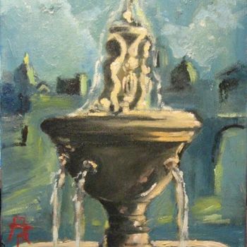 Painting titled "La fonte dell'etern…" by Andrea Palermo, Original Artwork