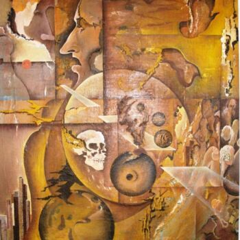 Pittura intitolato "A Ruiva Dourada" da Baptista Jacobs, Opera d'arte originale