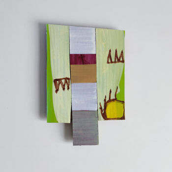 Картина под названием "Solo Bb" - Baptiste Gilloz, Подлинное произведение искусства, Акрил Установлен на Деревянная рама для…