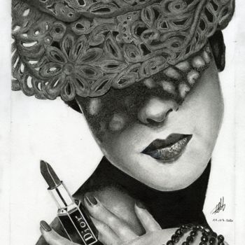 Dessin intitulée "Feminity (no) Look" par Baptiste Molard (ArtBat), Œuvre d'art originale, Encre