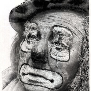 "Funny Sadness" başlıklı Resim Baptiste Molard (ArtBat) tarafından, Orijinal sanat, Mürekkep