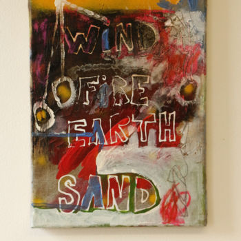 Pintura intitulada "Wind fire earth&san…" por Baptiste Vanweydeveldt, Obras de arte originais, Acrílico
