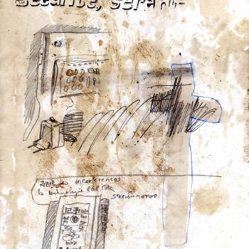 Tekening getiteld ""D" abécédaire russ…" door Baptiste Vanweydeveldt, Origineel Kunstwerk, Balpen