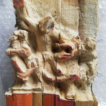 Skulptur mit dem Titel "BlockBook#Laocoon" von Baptiste Vanweydeveldt, Original-Kunstwerk, Papier