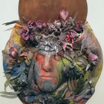 제목이 "Métaboul"인 미술작품 Baptiste Vanweydeveldt로, 원작, 회 반죽 나무 들것 프레임에 장착됨