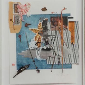 Collages intitolato "Jeudi" da Baptiste Vanweydeveldt, Opera d'arte originale, Collages Montato su Plexiglass