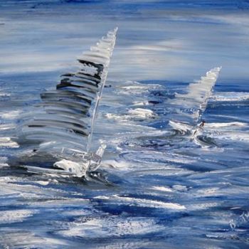 Painting titled "voiles" by Baptyste, Original Artwork