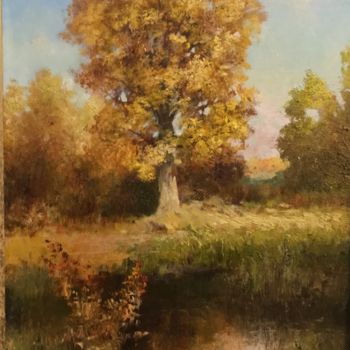 Pintura intitulada "Осень" por Galina Baranova, Obras de arte originais, Mobília