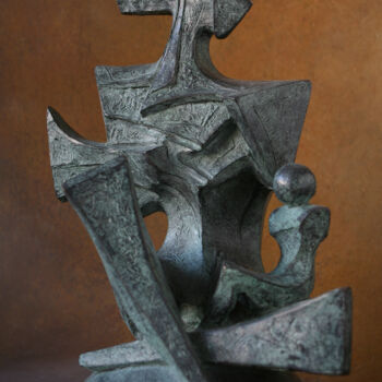 Скульптура под названием "Mater" - Orazio Barbagallo, Подлинное произведение искусства, Бронза