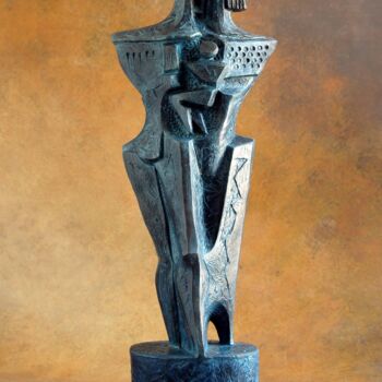 Sculpture titled "LA FAMIGLIA" by Orazio Barbagallo, Original Artwork, Terra cotta