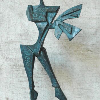 Sculpture titled "Posa" by Orazio Barbagallo, Original Artwork, Bronze