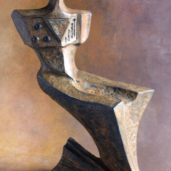 Sculpture titled "ATENA" by Orazio Barbagallo, Original Artwork, Resin