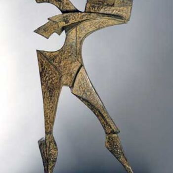 Sculpture titled "IN VIAGGIO" by Orazio Barbagallo, Original Artwork, Metals
