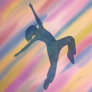"La Danseuse" başlıklı Tablo Barbara B. tarafından, Orijinal sanat, Suluboya