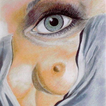 Malerei mit dem Titel "Blickpunkte" von Barbara Dominé, Original-Kunstwerk, Pastell